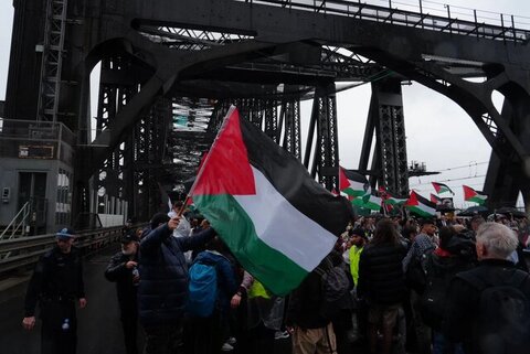 راهپیمایی حامیان فلسطین در استرالیا و آلمان/ تجمع در برابر سفارت و کنسولگری آمریکا در تونس و مراکش