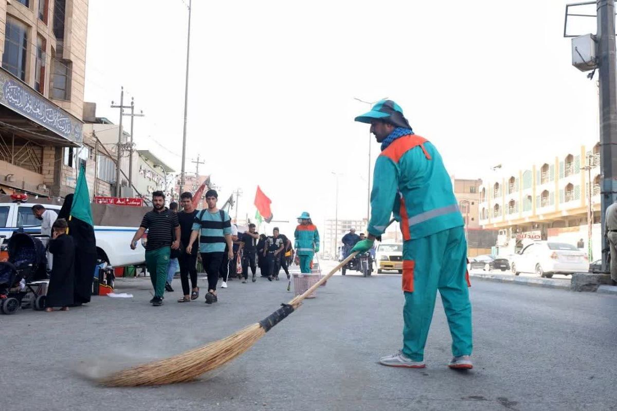 خدمت ۳۳۰ پاکبان و خادم مشهدی در نجف اشرف