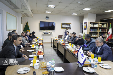بازدید شهردار مشهد از روزنامه قدس به مناسبت روز خبرنگار