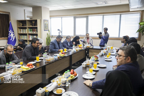 بازدید شهردار مشهد از روزنامه قدس به مناسبت روز خبرنگار