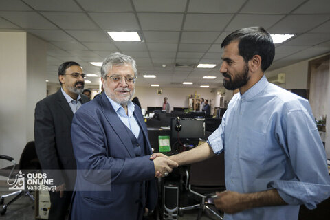 بازدید شهردار مشهد از روزنامه قدس به مناسبت روز خبرنگار