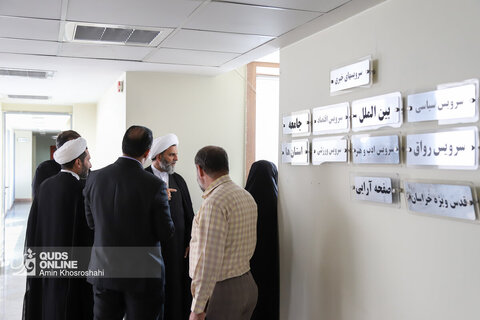 بازدید تعدادی از مدیران و مسئولان شهری و استانی از روزنامه قدس به مناسبت روز خبرنگار