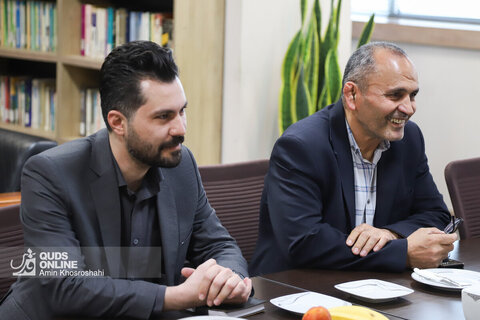 بازدید تعدادی از مدیران و مسئولان شهری و استانی از روزنامه قدس به مناسبت روز خبرنگار