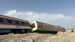 خروج قطار تهران به کرمان از ریل