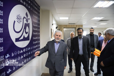 بازدید استاندار خراسان رضوی، معاون وزیر میراث فرهنگی و فرماندار مشهد از روزنامه قدس