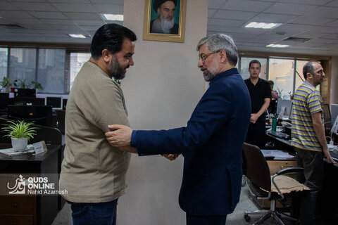 بازدید رییس مجمع نمایندگان خراسان رضوی و مدیر عالی حرم مطهر رضوی از روزنامه قدس