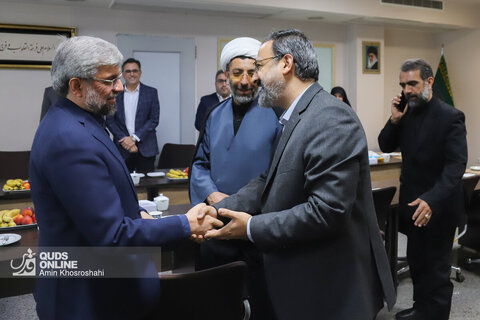 بازدید رییس مجمع نمایندگان خراسان رضوی و مدیر عالی حرم مطهر رضوی از روزنامه قدس
