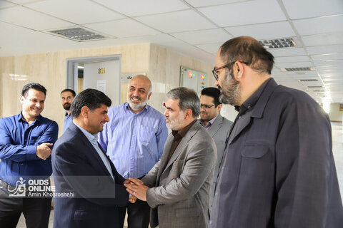 بازدید رییس مجمع نمایندگان خراسان رضوی و مدیر عالی حرم مطهر رضوی از روزنامه قدس
