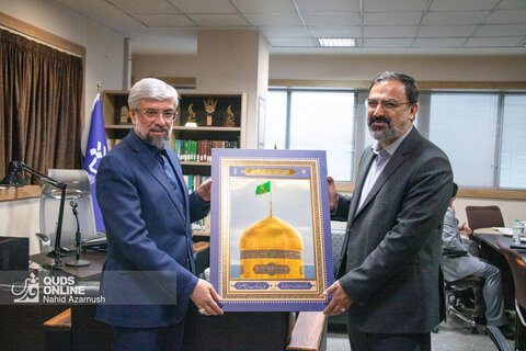 بازدید رییس مجمع نمایندگان خراسان رضوی و مدیر عالی حرم مطهر رضوی از روزنامه قدس