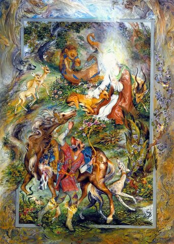 وقف ارادت، پرواز جاودانه قلم فرشچیان در آستان رضا(ع)