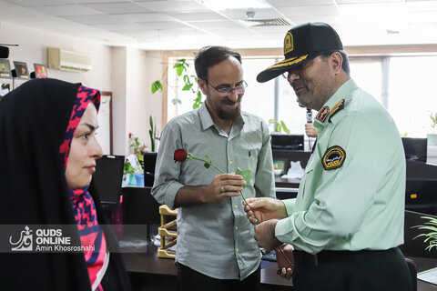 بازدید جمعی از مدیران و مسئولان شهری و استانی از روزنامه قدس