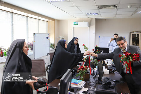 بازدید جمعی از مدیران و مسئولان شهری و استانی از روزنامه قدس