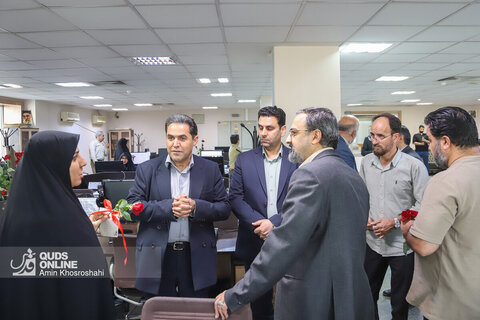 بازدید جمعی از مدیران و مسئولان شهری و استانی از روزنامه قدس