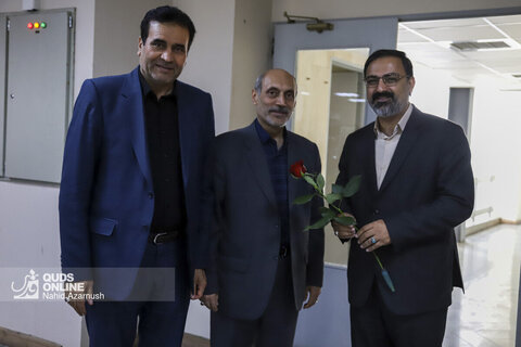 بازدید جمعی از مدیران و مسئولان شهری از روزنامه قدس