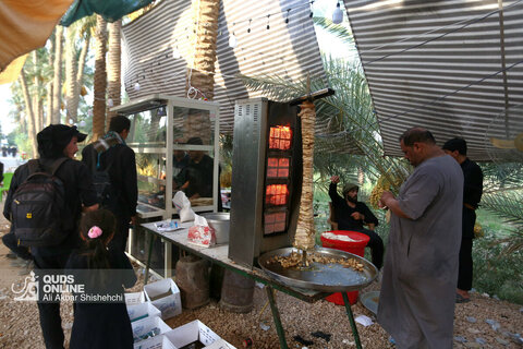 پیاده روی زائران اربعین از مسیر طریق العلما