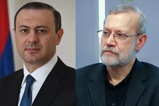 گفتگوی دبیر شورای امنیت ارمنستان با لاریجانی