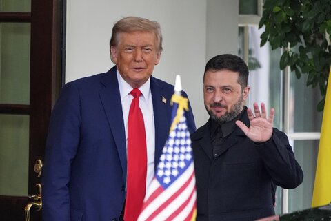 زلنسکی و رهبران اروپایی در کاخ سفید