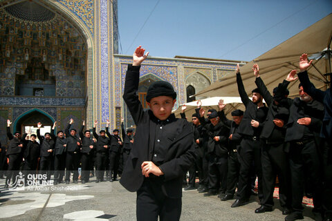 مراسم عزاداری ۲۸ صفر در حرم مطهر رضوی