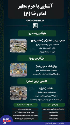 اینفوقدس | آشنایی با حرم مطهر امام رضا(ع)/ چند نکته جالب درباره حرم رضوی