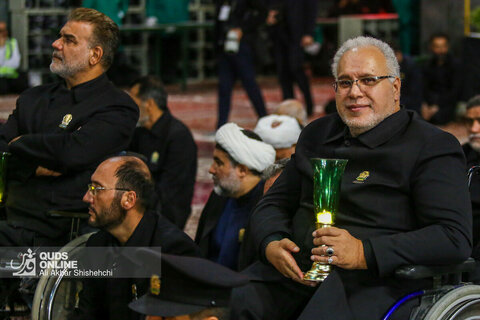 آیین خطبه خوانی شب شهادت امام رضا علیه‌السلام در حرم مطهر رضوی