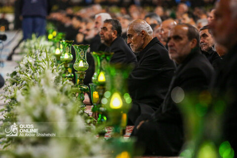 آیین خطبه خوانی شب شهادت امام رضا علیه‌السلام در حرم مطهر رضوی