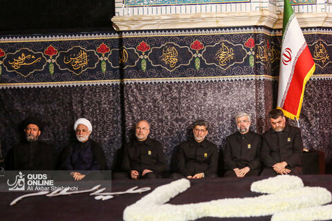 آیین خطبه خوانی شب شهادت امام رضا علیه‌السلام در حرم مطهر رضوی