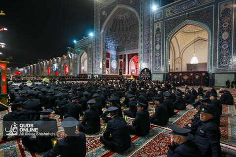 آیین خطبه خوانی شب شهادت امام رضا علیه‌السلام در حرم مطهر رضوی