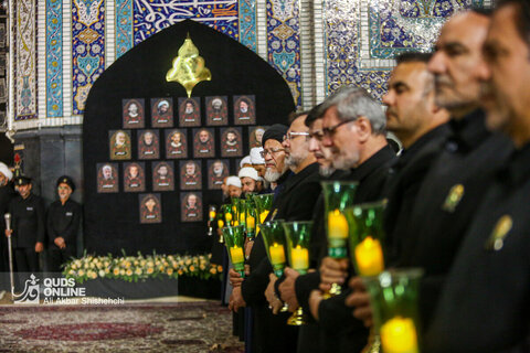 آیین خطبه خوانی شب شهادت امام رضا علیه‌السلام در حرم مطهر رضوی