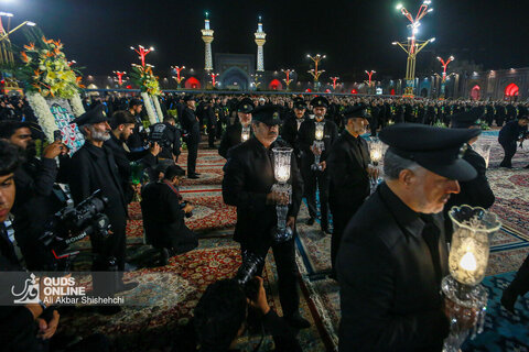 آیین خطبه خوانی شب شهادت امام رضا علیه‌السلام در حرم مطهر رضوی