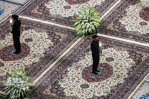 آیین خطبه خوانی شب شهادت امام رضا علیه‌السلام در حرم مطهر رضوی