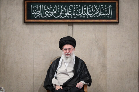 مراسم عزاداری شهادت امام رضا(ع) با حضور مقام معظم رهبری