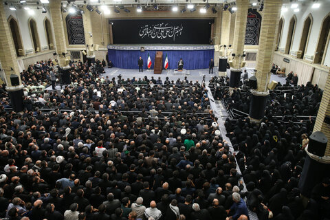 مراسم عزاداری شهادت امام رضا(ع) با حضور مقام معظم رهبری