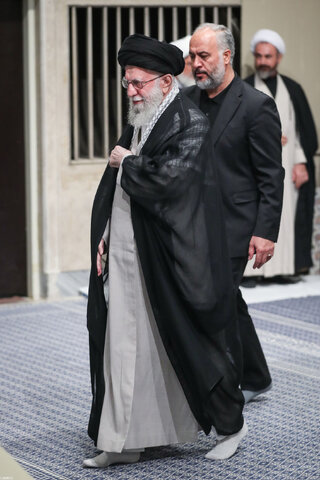 مراسم عزاداری شهادت امام رضا(ع) با حضور مقام معظم رهبری