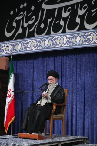 مراسم عزاداری شهادت امام رضا(ع) با حضور مقام معظم رهبری