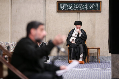 مراسم عزاداری شهادت امام رضا(ع) با حضور مقام معظم رهبری