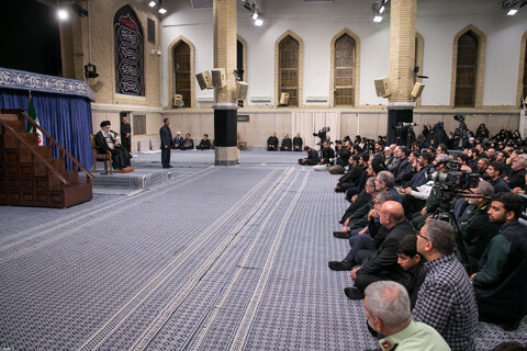 مراسم عزاداری شهادت امام رضا(ع) با حضور مقام معظم رهبری