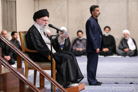 مراسم عزاداری شهادت امام رضا(ع) با حضور مقام معظم رهبری