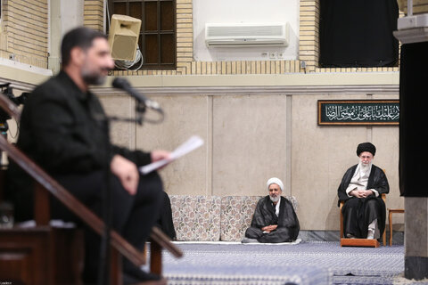 مراسم عزاداری شهادت امام رضا(ع) با حضور مقام معظم رهبری