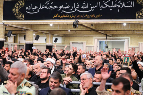 مراسم عزاداری شهادت امام رضا(ع) با حضور مقام معظم رهبری