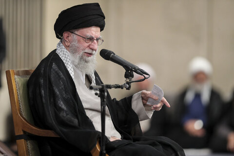 مراسم عزاداری شهادت امام رضا(ع) با حضور مقام معظم رهبری