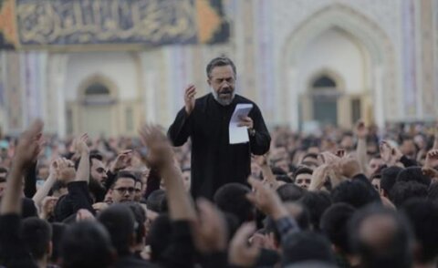 مراسم چهارپایه‌خوانی حرم مطهر رضوی، باشعرخوانی محمود کریمی