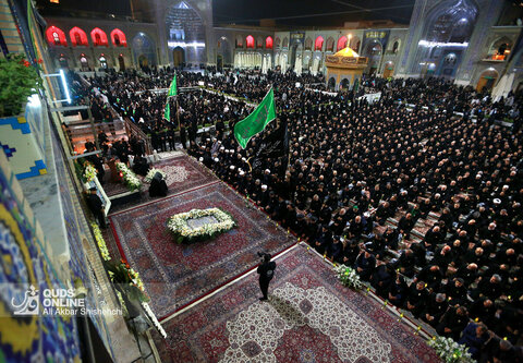 آیین شام غریبان شهادت امام رضا(ع) در حرم رضوی