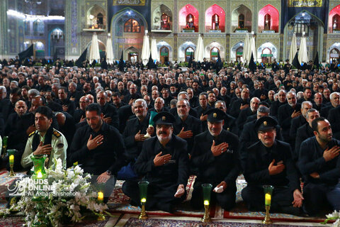 آیین شام غریبان شهادت امام رضا(ع) در حرم رضوی