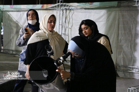 رویت ماه گرفتگی در آسمان مشهد