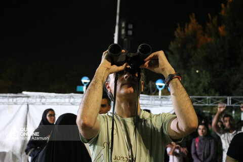 رویت ماه گرفتگی در آسمان مشهد