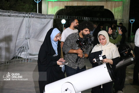 رویت ماه گرفتگی در آسمان مشهد