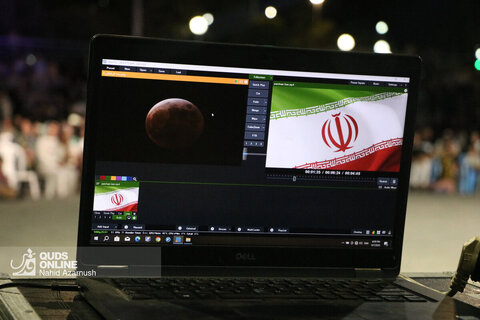 رویت ماه گرفتگی در آسمان مشهد