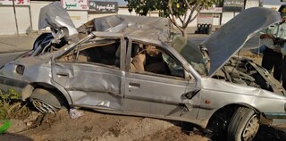 چهار مصدوم در حادثه واژگونی خودرو در جاده کلات- مشهد