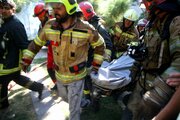 حریق گسترده کارگاه مبل‌سازی در بزرگراه بابانظر مشهد