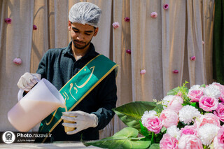 فعالیت موکب موسسه جوانان آستان قدس رضوی در ایام هفته وحدت